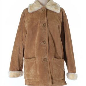 Dennis Basso leather coat